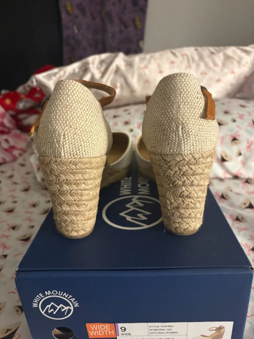 White Mountain Women's Mamba Espadrille Wedges (wide width)